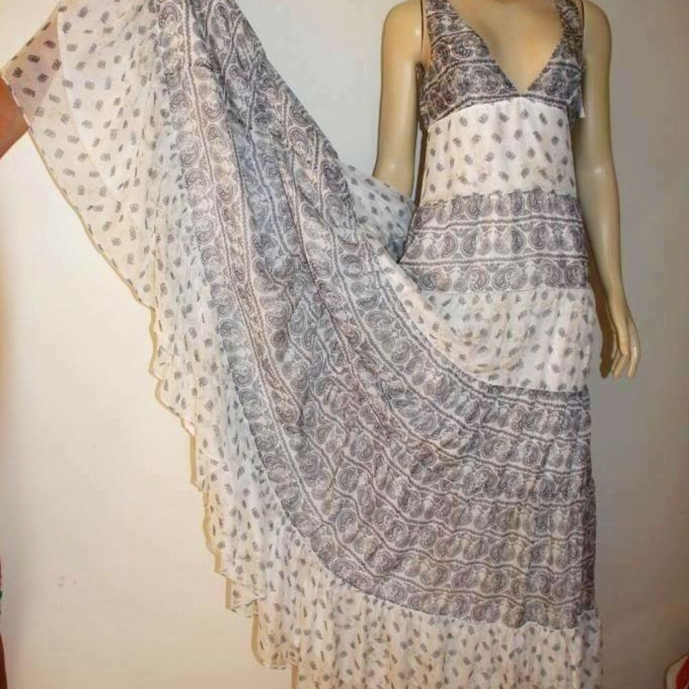 $2170 Pierre Balmain Dress 100% Silk 40 It , 4 Us made in Italy